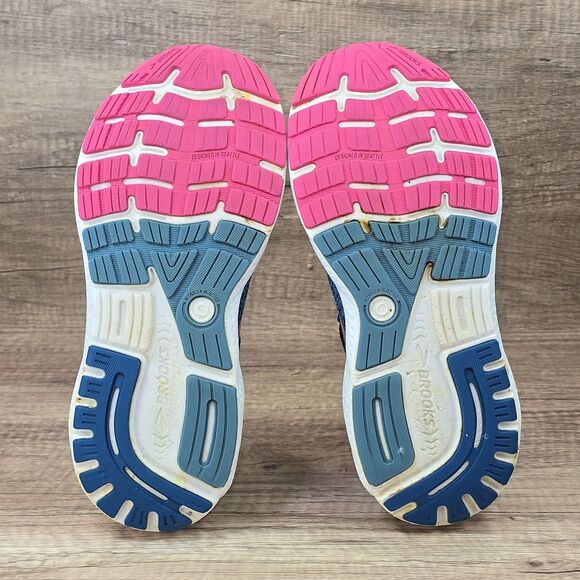 Brooks Ghost 16 GTX Women's Sz 7 B Moroccan Blue Pink Running Shoes (1204191B422 - Picture 11 of 12